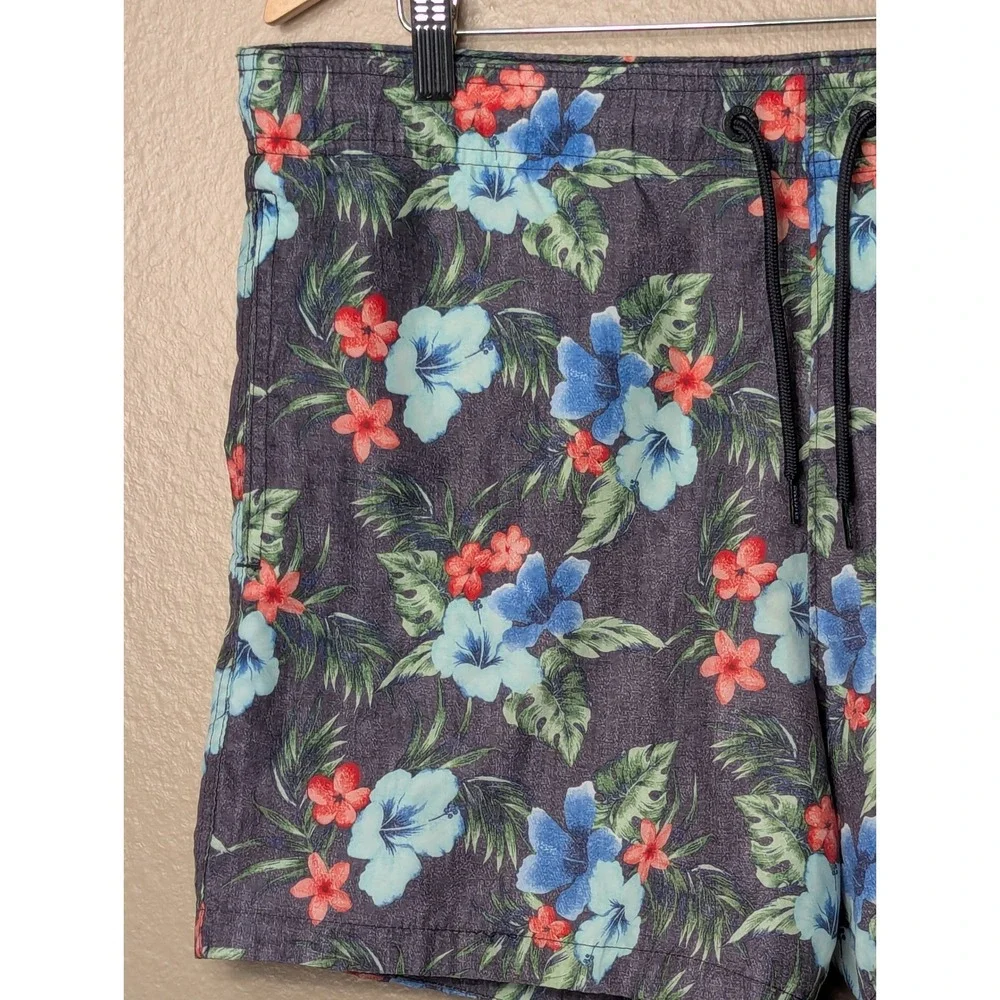 Hollister Swim Trunks Men Size M Multi Floral Tropical Board Shorts‎ Beachwear